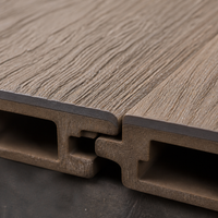 Panneaux muraux acoustiques ignifuges en bambou WPC, grille 3D texturée, fixation par clip pour la décoration intérieure des villas et des hôtels