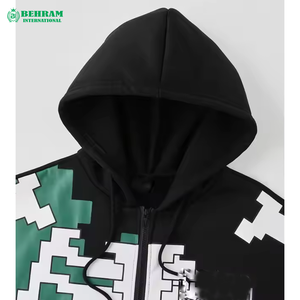 Vente en gros 2026 – Sweats à capuche unisexes personnalisés avec fermeture éclair, 100 % coton molletonné/éponge française, séchage rapide et respirant, logo personnalisé, hiver - Product Image 3