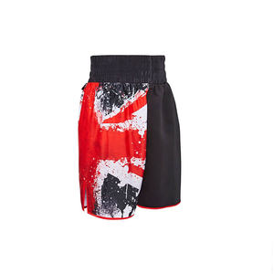 Pantalones cortos de boxeo para hombre de secado rápido de estilo personalizado 2024, venta al por mayor de fábrica, ropa de lucha sublimada, cintura elástica, lona de poliéster 100% - Product Image 1