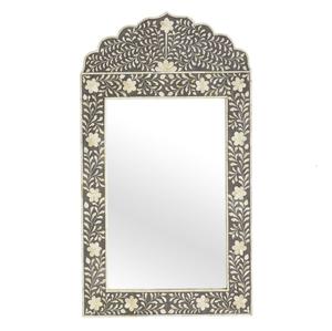 Miroir mural artisanal Art Déco en incrustation d'os, luxueux, écologique, fait main, léger, facile à installer, pour anniversaire - Product Image 1