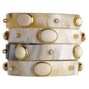 Nouveau design Bracelet moderne en corne de vache/buffle d'eau poli écologique avec lettres d'amour et lettres faites à la main en Inde - Product Image 3