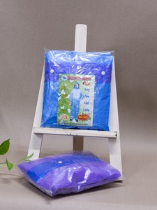 Longitud con capucha 120cm Ropa impermeable para una sola persona Ropa impermeable para bicicleta Chaqueta y pantalones impermeables PE en embalaje personalizado - Product Image 4