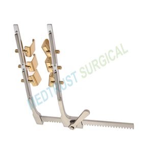 Ankeney Écarteur sternal manuel en acier inoxydable Lame adulte 1 1/4 Deep X 1 3/8 Deep 11 1/2 Instruments de chirurgie réutilisables - Product Image 5