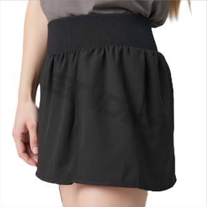 Short d'été ample taille haute pour femme poches antidérapantes doux respirant couleur unie au-dessus des genoux maintenant édition - Product Image 5