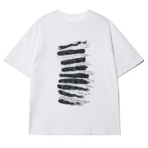 เสื้อยืดผู้ชายผ้าคอตตอน100% ไหล่ตกขนาดพอดีตัวปกติ2025โลโก้ DTF ออกแบบได้ตามต้องการ - Product Image 1