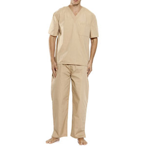 Custom Made Adult <b>Men's</b> Hospital Scrubs <b>Suit</b> Uniforms-Cotton Breathable Short Sleeve Medical Scrub Sets with Custom Logo Colors - Product Image 1