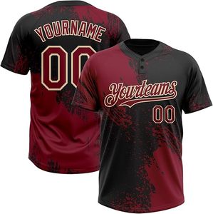 Maillot de Baseball Personnalisable pour Hommes Taille USA Sweat-shirt en Maille Respirante avec Sublimation Thermique Imprimé Broderie Softball Porter - Product Image 1