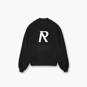 Sweat-shirt unisexe surdimensionné de luxe 380 g/m² en molleton français lourd, imprimé, brodé, logo personnalisé, sweat-shirts hip-hop, automne - Product Image 4