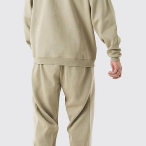 Conjunto Deportivo Informal con Capucha para Hombre, de Invierno, Ligero, 100% Algodón, para Gimnasio y Entrenamiento, con Cintura Elástica - Product Image 4