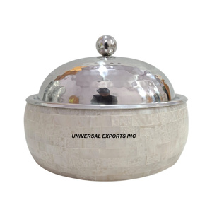 Set of Four Metal <b>Food</b> <b>Warmer</b> Premium Quality handmade Casserole Classic Stylish Designer New Metal Hotpot - Product Image 4