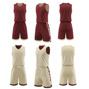 Ensemble de vêtements de sport respirant, maillot de basket-ball pour hommes, logo brodé personnalisé, design personnalisé, maillot de basket-ball pas cher, tailles plus grandes - Product Image 1