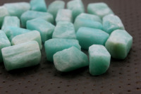 Magnifique Pierre Précieuse Naturelle Amazonite 20-22MM, Lot de 5 Pièces, Qualité Supérieure, Taillées à la Main, Effet Optique Étoilé, Sans Trou