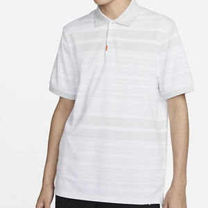 Polo de Golf con Logo Personalizado para Hombre, Camisa Informal con Patrón Sólido, Tejido de Punto Antiarrugas de Longitud Corta, Patchwork Bordado Oscuro - Product Image 4