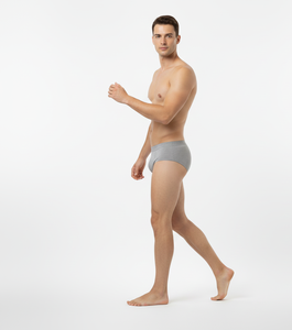 Ropa Interior Masculina ComfortPrime Gris, Calzoncillos de Algodón Elástico Suave, Transpirables, con Soporte, para Uso Diario - Product Image 6