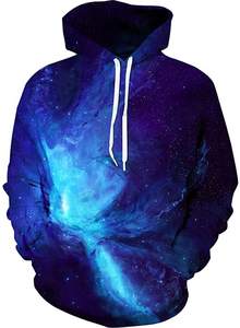 Vente en gros 3D Galaxy Sweat à capuche imprimé pour hommes Logo personnalisé Streetwear Space Pullover Sweat à capuche Mode Fournisseur OEM - Product Image 6