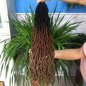 Precio al por Mayor de Trenzas de Cabello de Ganchillo Nu Locs de 18, 24 y 36 Pulgadas para Mujer Negra, Cabello Sintético Largo Estilo Goddess Locs - Product Image 6
