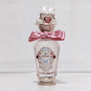 Vintage Bunny Heart Bottle Perfume, Flower Knows <b>Style</b> Bonnie Garden Series, Sweet Lychee Rose Fragrance, Kawaii Aesthetic Luxu - Product Image 1
