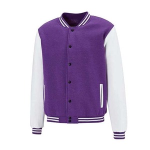 แจ็กเก็ตเลตเตอร์แมนสำหรับโรงเรียนเบสบอลสีดำ - Product Image 1