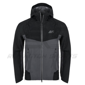 Logo personnalisé Vente en gros Veste de pluie d'extérieur décontractée pour hommes Veste légère, coupe-vent et respirante Vestes de pluie - Product Image 1