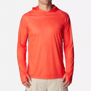 เสื้อมีฮู้ดแห้งเร็วสำหรับผู้ชายผู้หญิงเสื้อตกปลาผ้าคอตตอนไม้ไผ่ระบายอากาศได้ดีโลโก้ออกแบบได้ตามที่ต้องการ - Product Image 1