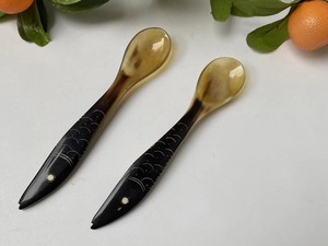 Cuchara Tallada a Mano de Cuerno de Búfalo Estilo Animal Indio de Alta Calidad, Tamaño Personalizado, Venta al por Mayor, Juego de Cubiertos Pulidos para el Hogar - Product Image 4