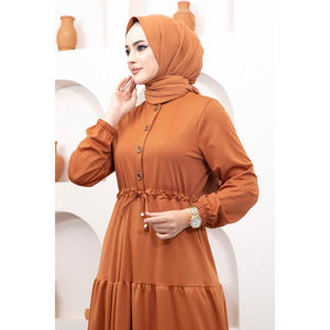 Robe hijab avec ceinture Tunnel Tan - Product Image 2