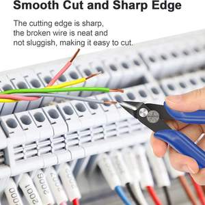 Coupe-fils en acier inoxydable 2 pièces, coupe-fils micro légers pour la fabrication de bijoux artisanaux, l'électronique, les modèles en plastique, les attaches zippées - Product Image 6