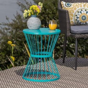 Mesa auxiliar de metal de estilo de diseñador con tapa de mármol para muebles de sala de estar con clase e ideas de decoración - Product Image 3