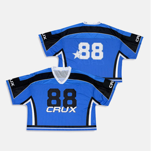 Maillot de football américain personnalisé 7V7 - Respirant, grande taille, manches courtes, 100% polyester, saison 24/25 - Product Image 6