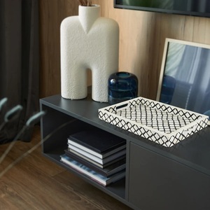 Bandeja de incrustaciones de hueso decorativa pulida hecha a mano Accesorio decorativo de bandeja de hueso único - Product Image 5