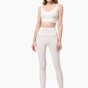 Vêtements de sport sans couture pour filles ensemble de yoga pour femmes à haute élasticité soutien-gorge de gymnastique et leggings de yoga respirants - Product Image 1