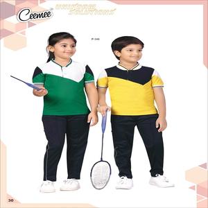Ensemble d'uniformes scolaires pour enfants de haute qualité pour garçons et filles T-shirt polo avec short et jupe Polyester/coton toutes saisons - Product Image 6