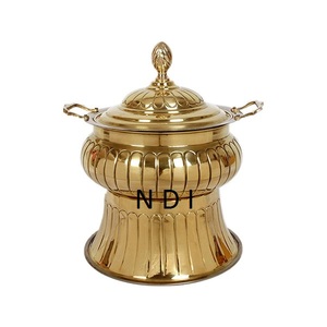 Calentador de comida de diseño hecho a mano, catering aislado, plato de frotamiento, equipo de servicio de restaurante, plato de frotamiento de buffet - Product Image 3