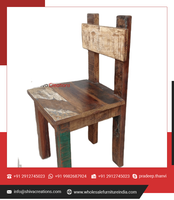 Chaise haute pour bébé en bois massif recyclé écologique de haute qualité Shiva, nouveau design d'usine, pour enfants, bébés, chambre, hôtel, salon