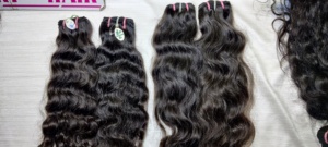 Cabello Humano Virgen Indio Natural de Alta Calidad, Remy, con Doble Trama a Máquina, Ondulado Profundo Suelto, Producto de un Solo Donante, Chennai, Tamil Nadu - Product Image 6