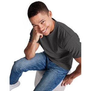 100% coton hommes T-shirt décontracté doux Fitness été mince T-shirts hommes maison vêtements col rond manches courtes solide T-shirt pour hommes - Product Image 5