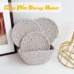 Best Theme Design Cotton Rope <b>Table</b> <b>Coaster</b> Best for Parties and Other Functions Tableware Decorative Beast Design <b>Coaster</b> - Product Image 3