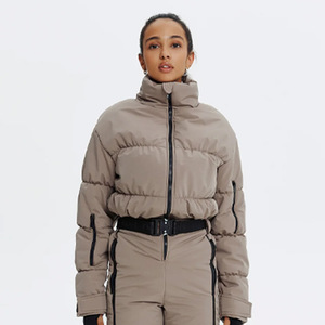 Traje de nieve impermeable de estilo personalizado al por mayor, ropa de esquí de nieve de una pieza de invierno para hombres y mujeres - Product Image 5