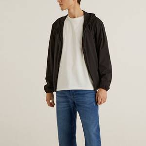 Custom Embroidery Logo Nylon Lightweight Waterproof Hooded Hoodie Men's Windbreaker <b>Zip</b> <b>up</b> <b>Jackets</b> <b>jacket</b> - Product Image 6