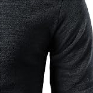 Suéteres de poliéster ajustados de alta calidad para hombre, novedad de invierno, prendas de punto con cuello redondo, patrón transpirable, suéter de poliéster de Color liso - Product Image 5