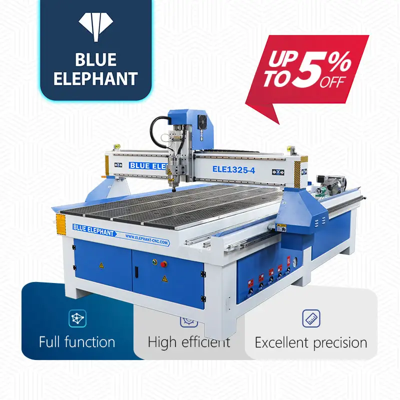 Blauwe Olifant Goedkoop Hout Router 1325 1530 4X8 Cnc Router 3d 3 As Hout Cnc Machine 4 As Hout Ontwerp Machine Prijs In India