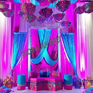 Banc de nuit en bois Shobha Jain Impex pour décorations de mariage, disposition élégante en provenance de Delhi, Inde - Product Image 4