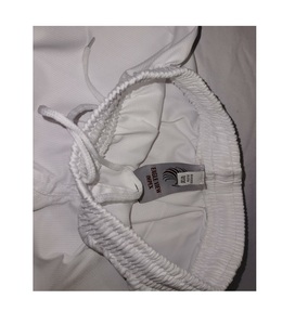 Uniforme de Taekwondo d'été en polycoton côtelé blanc à manches courtes, col en V, cordon de serrage, ceinture courte, arts martiaux, pratique unisexe - Product Image 5
