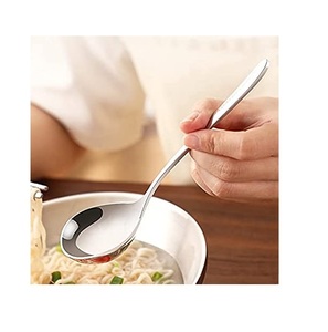 Cuillère à soupe en acier inoxydable Cuillère à cuillère à logo personnalisé de haute qualité à bas prix - Product Image 4