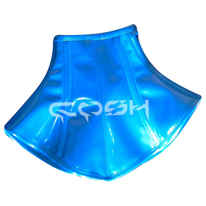 Corset bleu brillant en tissu PVC - Product Image 1