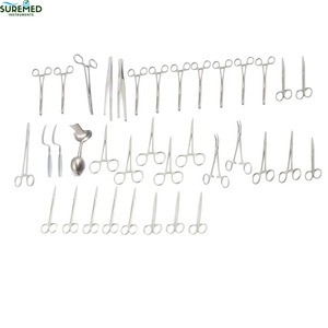 Ensemble d'instruments chirurgicaux de base pour interventions mineures, 37 pièces, pinces, ciseaux et porte-aiguilles en acier inoxydable pour cliniques - Product Image 4