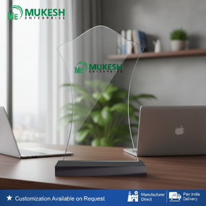 Trofeo Conmemorativo de Acrílico Pulido de Primera Calidad, Grabado con Letras Impresas en Letterpress, Diseño Único Recortado para Premios Corporativos y Empleados - Product Image 6