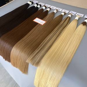 Extensions de cheveux humains vierges vietnamiens en vrac, 100% naturels, Remy, lisses, non traités, vente en gros d'usine, cheveux bruts naturels - Product Image 3