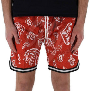 Pantalones cortos de malla para hombre, precio al por mayor, logotipo personalizado, ropa informal de marca, gimnasio, pantalones cortos de calle de malla para hombre - Product Image 3
