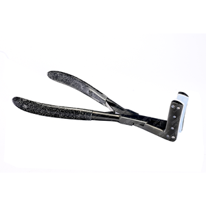 Utilisation professionnelle de salon outils d'extension de cheveux noirs ruban en acier dans une pince pour des extensions de ruban d'installation sans couture utilisation parfaite - Product Image 1